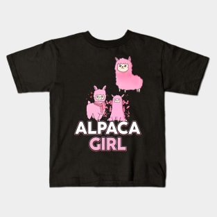 Alpaca Girl Kids T-Shirt